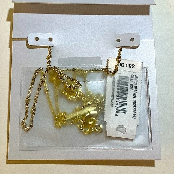 Kendra Scott Ashton Gold Heart Short Pendant Necklace New - Picture 3 of 4
